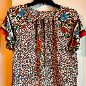 SHEIN VCAY ditsy floral blouse